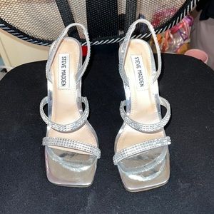 Silver / Diamond Steve Madden Heels